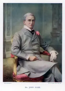 Sir John Hare, English actor and manager of the Garrick Theatre, 1901.Artist: W&D Downey