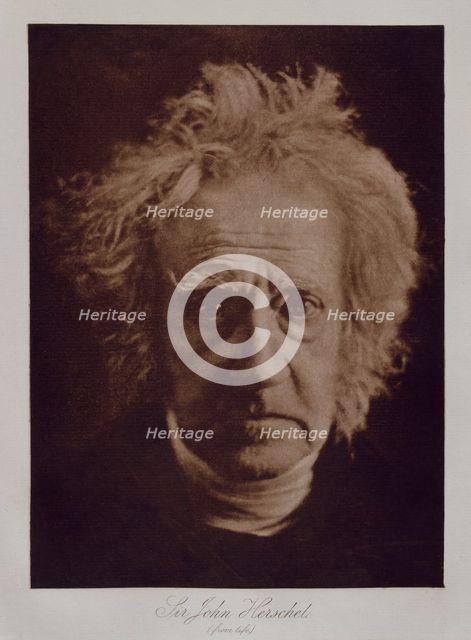 Sir John Herschel (from life), 1867.  Creator: Julia Margaret Cameron.