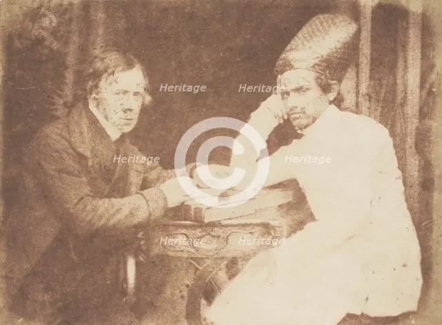 Sir John Jaffray and Dhanjiobai Nauroji, 1843-47. Creators: David Octavius Hill, Robert Adamson, Hill & Adamson.