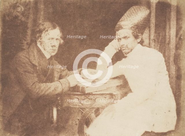 Sir John Jaffray and Dhanjiobai Nauroji, 1843-47. Creators: David Octavius Hill, Robert Adamson, Hill & Adamson.