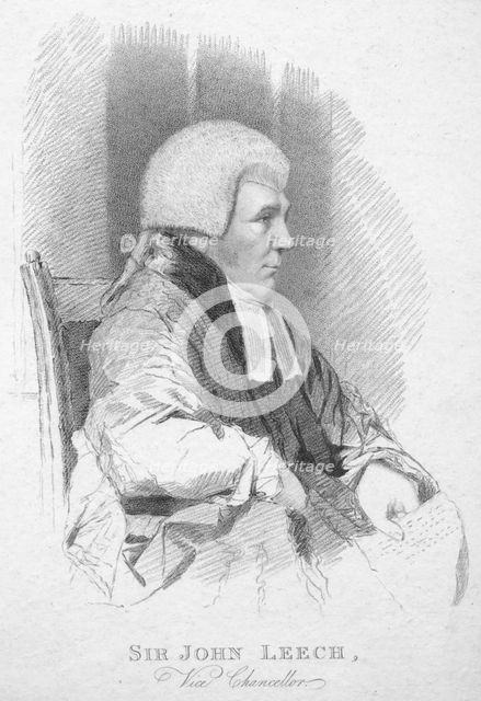 'Sir John Leech, Vice Chancellor', c1820. Creator: T Wright.