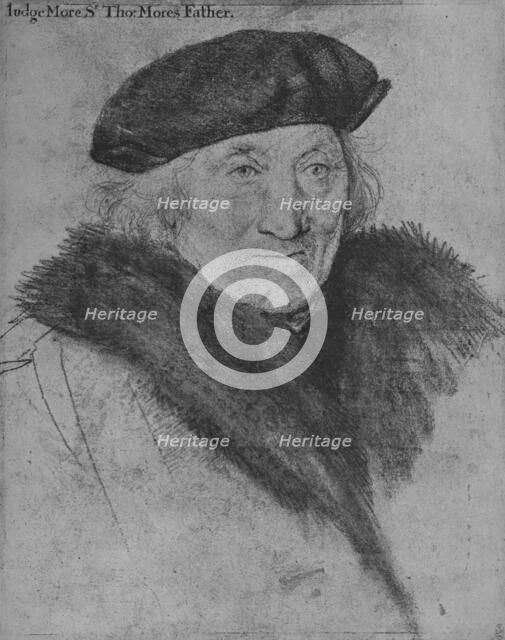'Sir John More', 1526-1527 (1945). Artist: Hans Holbein the Younger.