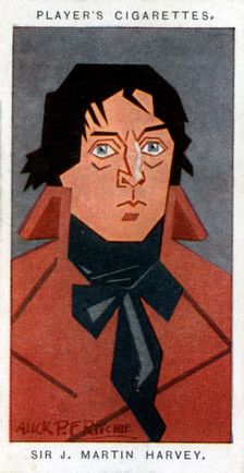 Sir John Martin-Harvey, British actor and theatre manager, 1926.Artist: Alick P F Ritchie