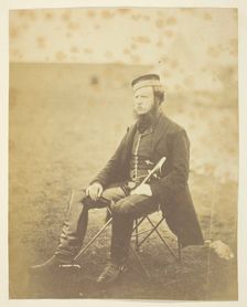 Sir John Miller Adye (1819-1900), General; taken at the Crimea, 1855. Creator: Roger Fenton