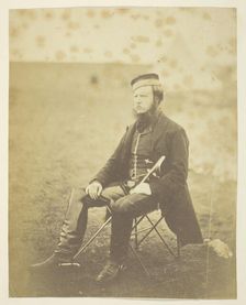 Sir John Miller Adye (1819-1900), General; taken at the Crimea, 1855. Creator: Roger Fenton