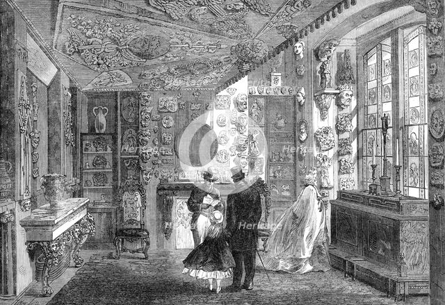 Sir John Soane's Museum in Lincoln's-Inn-Fields: the Monks' Parlour, 1864. Creator: Watkins.