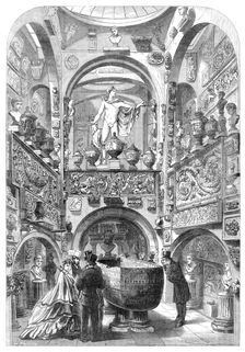 Sir John Soane's Museum in Lincoln’s-Inn-Fields: the Sarcophagus-Room, 1864. Creator: Mason Jackson