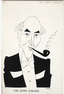 Sir John Simon, 1st Viscount Simon, between 1939 and 1946. Creators: Central Office of Information, John Musgrave-Wood