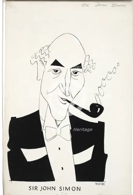 Sir John Simon, 1st Viscount Simon, between 1939 and 1946. Creators: Central Office of Information, John Musgrave-Wood.