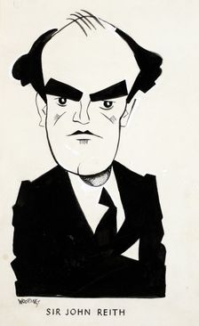 Sir John Reith, 1st Baron Reith, between 1939 and 1946. Creators: Central Office of Information, John Musgrave-Wood
