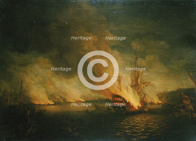 Sir John Thomas Duckworth's action in the Dardanelles, 19 February 1807.