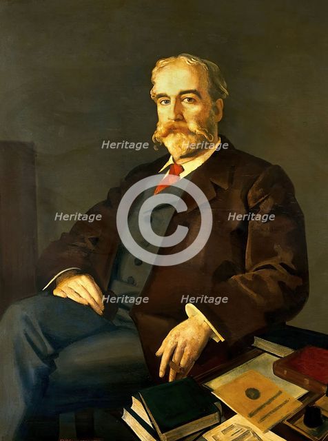 Sir John Young Walker MacAlister (1856-1925), Librarian and Secretary, Royal Society of Medicine... Creator: Eric Kennington.