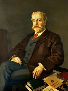 Sir John Young Walker MacAlister (1856-1925), Librarian and Secretary, Royal Society of Medicine... Creator: Eric Kennington