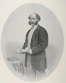 Sir Joseph W Bazalgette 1863. Artist: Anon