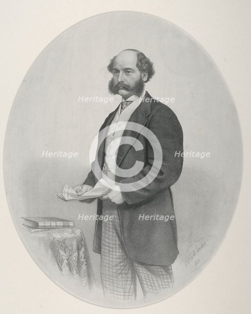 'Sir Joseph W Bazalgette', 1863. Artist: Anon