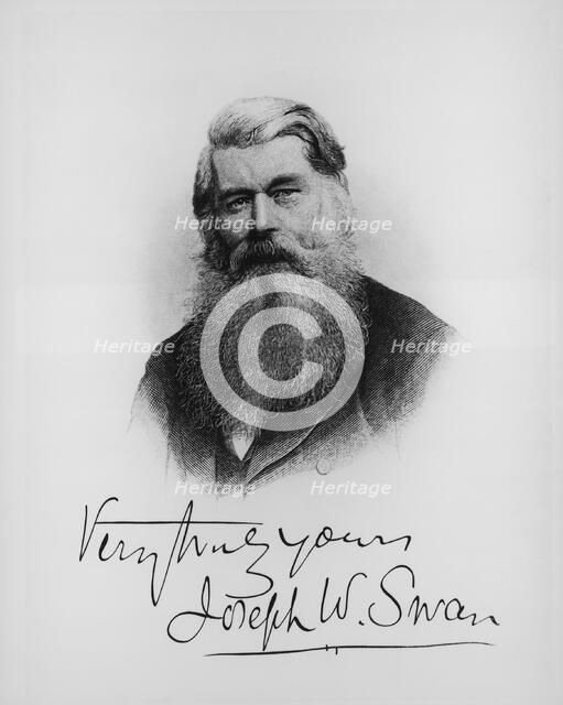 Sir Joseph Wilson Swan, scientist and inventor, c1900. Artist: Unknown