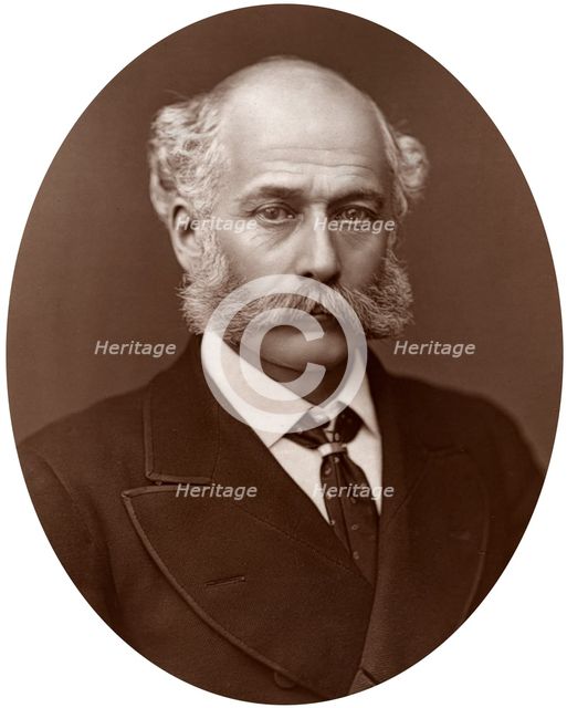 Sir Joseph Bazalgette, CB, British civil engineer, 1877.Artist: Lock & Whitfield