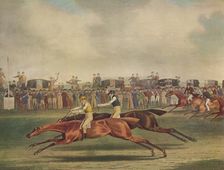 Sir Joshua Beating Filho Da Puta at Newmarket c1816, (1929). Artist: Frederick Rosenberg