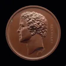 Sir Joshua Reynolds, 1723-1792, Painter [obverse], 1845. Creator: Alfred Joseph Stothard