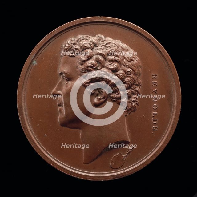 Sir Joshua Reynolds, 1723-1792, Painter [obverse], 1845. Creator: Alfred Joseph Stothard.