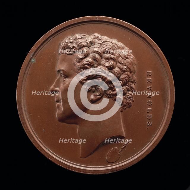 Sir Joshua Reynolds, 1723-1792, Painter [obverse], 1845. Creator: Alfred Joseph Stothard.