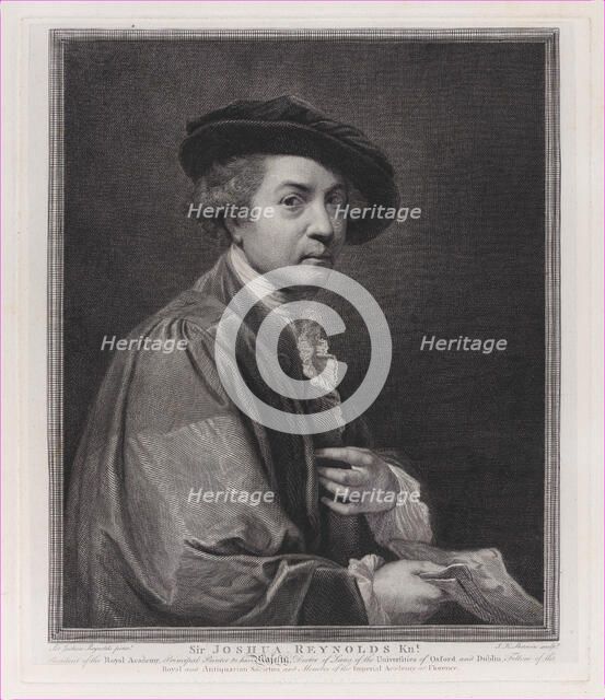 Sir Joshua Reynolds, 1784. Creator: John Keyse Sherwin.