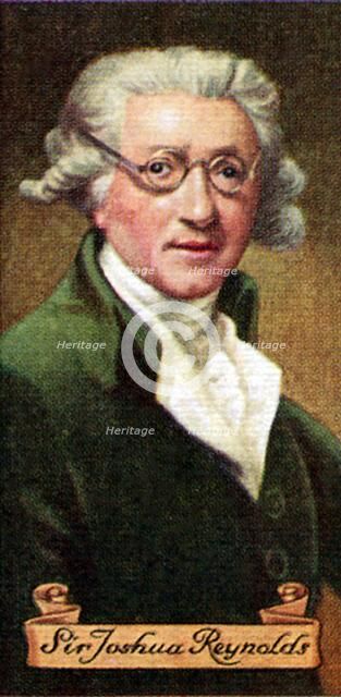 Sir Joshua Reynolds, taken from a series of cigarette cards, 1935. Artist: Unknown