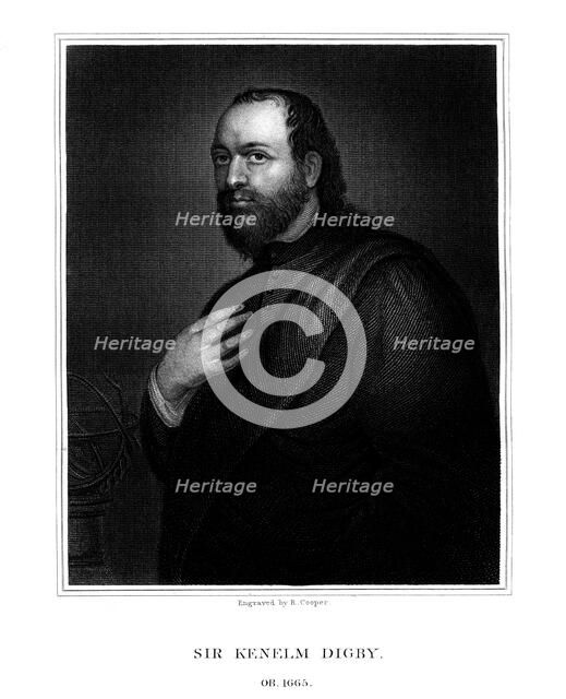 Sir Kenelm Digby, English scientist and diplomat (1825). Artist: R Cooper