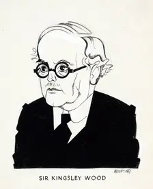 Sir Kingsley Wood, between 1939 and 1946. Creators: Central Office of Information, John Musgrave-Wood