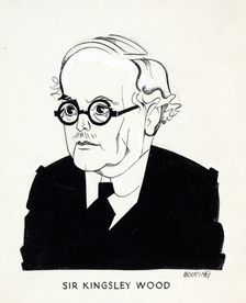 Sir Kingsley Wood, between 1939 and 1946. Creators: Central Office of Information, John Musgrave-Wood