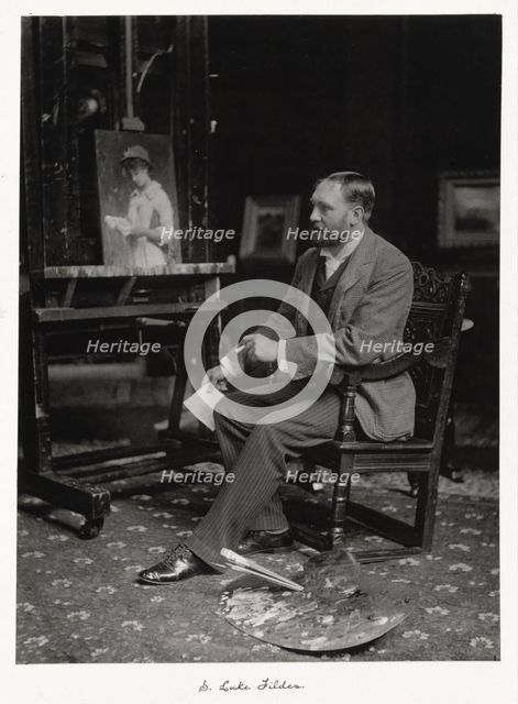 Sir Luke Fildes, RA, c1889-1891. Creator: Ralph W Robinson.