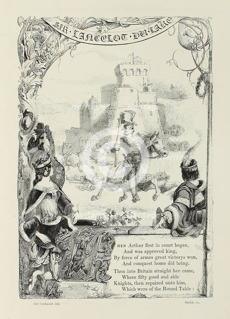 Sir Lancelot du Lake, 1842.  Creator: John Orrin Smith.