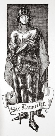 Sir Launcelot 1905. Creator: Dora Curtis