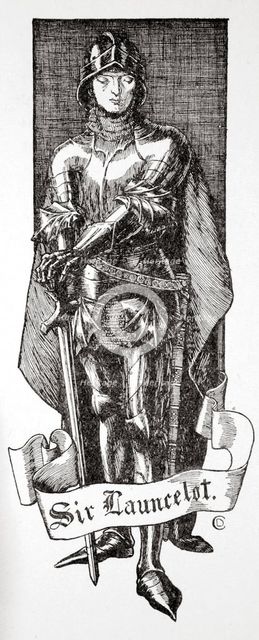 'Sir Launcelot', 1905.  Creator: Dora Curtis.