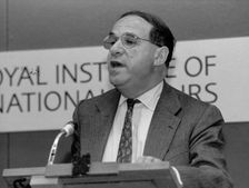 Sir Leon Brittan (1939-), British politician, 1996. Creator: Sidney Harris