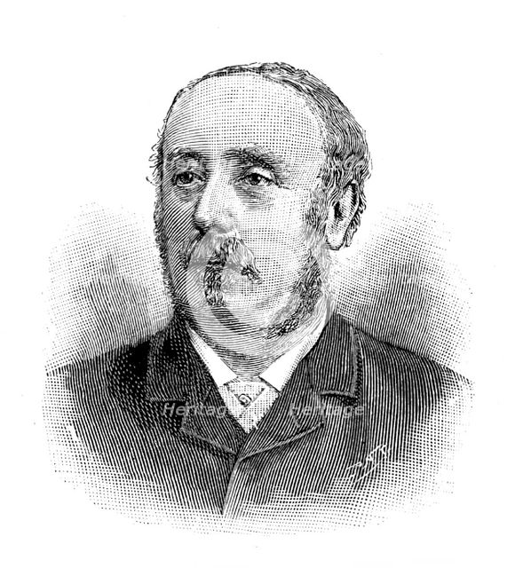 Sir Lewis Morris, 1895. Creator: P Naumann.