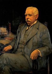Sir Patrick Manson, invesigator of tropical diseases., c1910s. Creator: Harry Herman Salomon