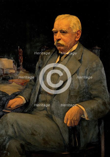 Sir Patrick Manson, invesigator of tropical diseases., c1910s. Creator: Harry Herman Salomon.