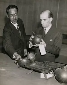 Sir Percival David, Exhibition Committee Director and Tang Xifen, (Tang Hsi Fen)...Chinese Art..1936 Creator: Unknown