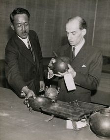 Sir Percival David, Exhibition Committee Director and Tang Xifen, (Tang Hsi Fen)...Chinese Art..1936 Creator: Unknown
