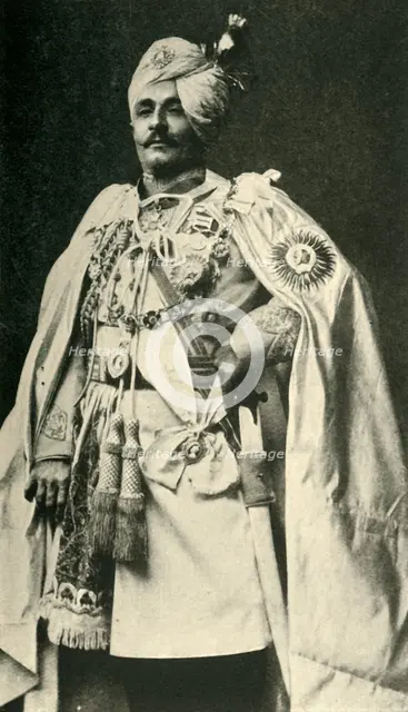 'Sir Pertab Singh', late 19th century, (c1920). Creator: Carl Vandyk.