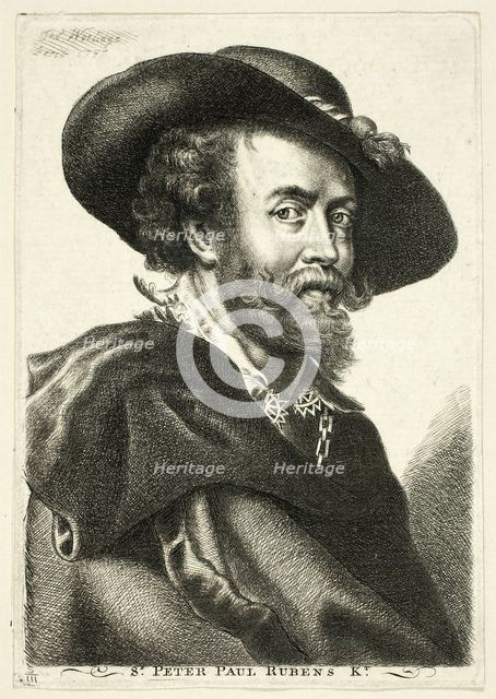 Sir Peter Paul Rubens, 1757. Creator: Thomas Worlidge.