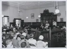 Sir Peter Stallard at the ceremony of opening of Parliament, Belize City, British Honduras, 1965. Creator: Unknown