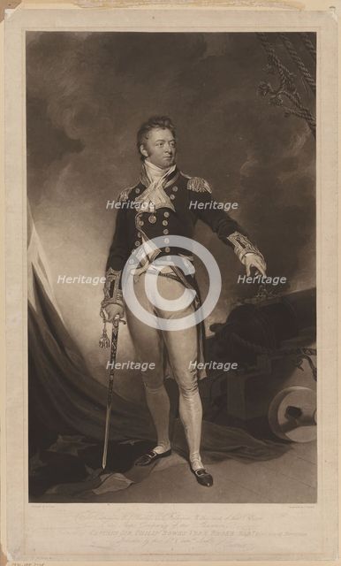 Sir Philip Bowes Vere Broke (1776-1841), 1816. Artist: Lane, Samuel (1780-1859)