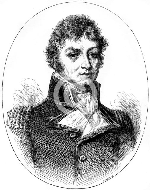 Sir Philip Broke, British naval officer, 1815 (c1880).Artist: Whymper