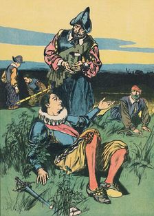 Sir Philip Sidney and the Dying Soldier c1907