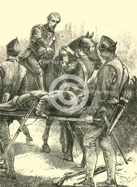 'Sir Philip Sidney at Zutphen', 1586, (1890).   Creator: Unknown.