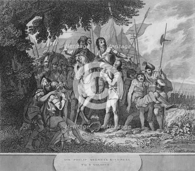 'Sir Philip Sidney's Kindness to a Soldier', 1815. Artist: Unknown.