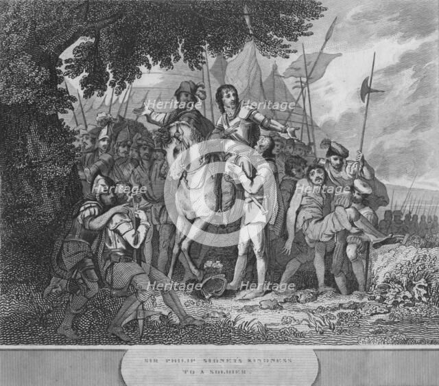 'Sir Philip Sidney's Kindness to a Soldier', 1815. Artist: Unknown.