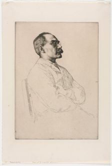 Sir Rudyard Kipling, 1898. Creator: William Strang (British, 1859-1921)